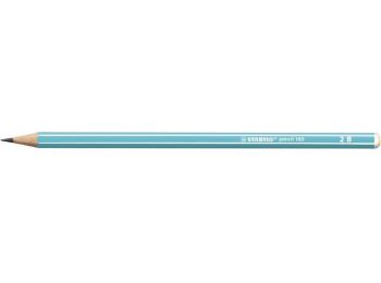 Grafitceruza, 2B, hatszögletű, STABILO Pencil 160, kék (T