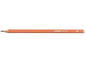 Grafitceruza, 2B, hatszögletű, STABILO Pencil 160, narancs