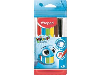 Filctoll készlet, 2 mm, kimosható, MAPED Color`Peps Ocean,