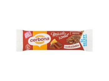 Müzliszelet, 20 g, CERBONA, csokoládés (KHE107)