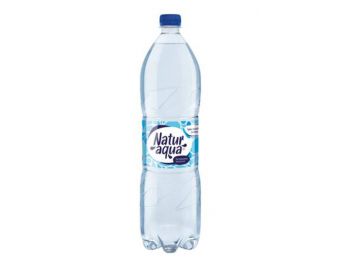 Ásványvíz, szénsavas, NATUR AQUA, 1,5 l (KHI046)