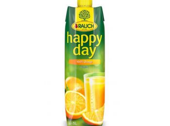 Gyümölcslé, 100 százalék , 1 l, RAUCH Happy day, narancs (KHI151)