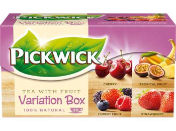 Fekete tea, 20x1,5 g, PICKWICK Variációk I, eper, erdei gyümölcs,meggy, trópusi gyümölcs (KHK014)