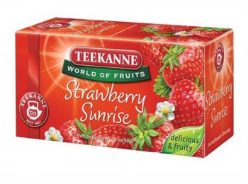 Gyümölcstea, 20x2,5 g, TEEKANNE Strawberry Sunrise, eper (KHK273)