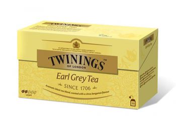 Fekete tea, 25x2 g, TWININGS Earl grey (KHK274)