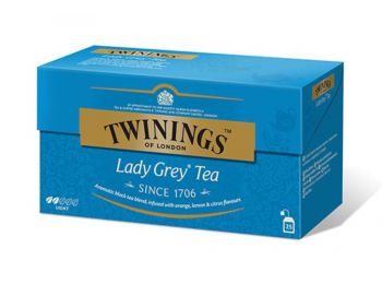 Fekete tea. 25x2 g, TWININGS Lady grey (KHK277)