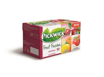 Gyümölcstea, 20x2 g, PICKWICK Fruit Fusion, eper-tejszín, citrus-bodza, mágikus meggy, áfonya-málna (KHK289)