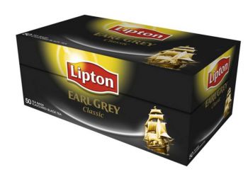 Fekete tea, 50x1,5 g, LIPTON Earl grey (KHK314)