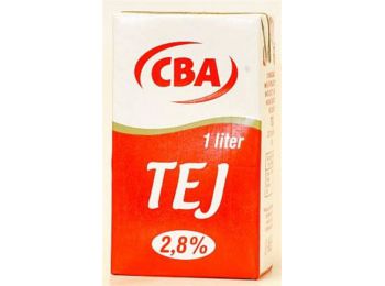Tartós tej, dobozos, 2,8 százalék , 1 l, CBA (KHTEJCBA28)