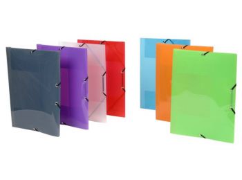 Gumis mappa, 15 mm, PP, A4, VIQUEL Propyglass, áttetsző (I