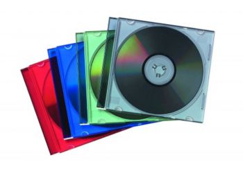 CD-tok, vékony, 1 lemez, FELLOWES, átlátszó (IFW98316)