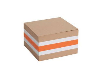 Kockatömb, 85x85x50 mm, VICTORIA, színes (LPF057)