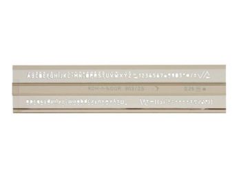 Betűsablon, 2,5 mm, KOH-I-NOOR (TKOH748031)