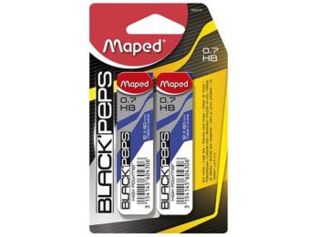 Grafitbél, 0,7 mm, HB, 12 szálas, MAPED Black Peps (IMA560