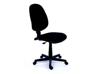 Irodai szék, fekete szövetborítás, fekete lábkereszt, M