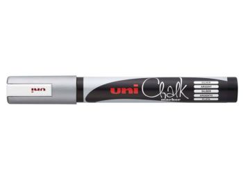 Krétamarker, 1,8-2,5 mm, UNI PWE-5M, ezüst (TUPWE5ME)