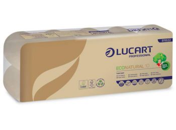 Toalettpapír, 2 rétegű, kistekercses, 19,8 m, LUCART, EcoNatural10 (UBC30)