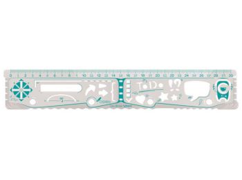 Vonalzó, műanyag, 30 cm, MAPED GeoNotes (IMA250310)