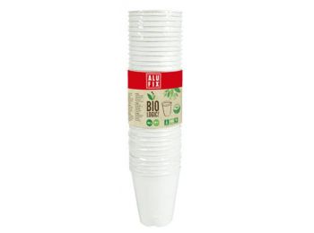 Pohár, 260 ml, 40 db, ALUFIX, BioLogic (KHBI052)