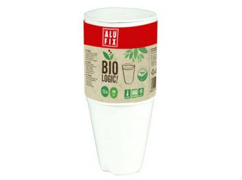 Pohár, 260 ml, 12 db, ALUFIX, BioLogic (KHBI053)