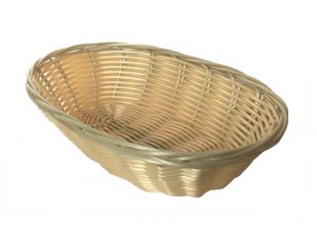 Kenyérkosár, műrattan, ovál, 23cm (KHKE151)