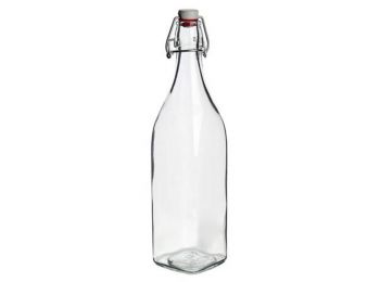 Csatos tárolóüveg, palack, 1 l (KHPU216)