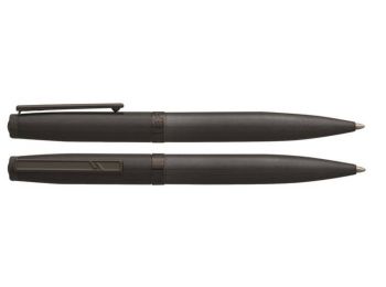 Golyóstoll, rotációs, sötétszürke toll, sötétszürke
