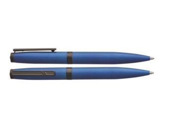 Golyóstoll, rotációs, királykék toll, sötétszürke klip, DANIEL HECHTER Aston, kék (SD257016K)