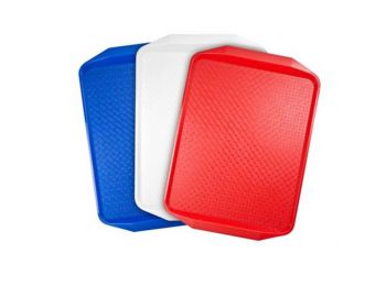 Tálca, műanyag, szögletes, 43x28 cm, kék (KHMU097)