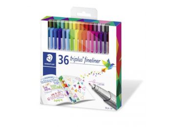 Tűfilc készlet, 0,3 mm, STAEDTLER Triplus 36 különböző