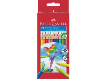 Színes ceruza készlet, háromszögletű, FABER-CASTELL Pap