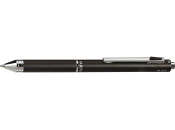 Multifunkciós írószer, fekete toll, krómszínű klip, ENZO VARINI 4 in 1, kék (SE865315FK)
