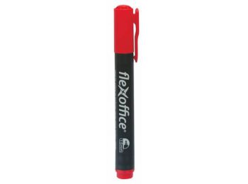 Alkoholos marker, 1,5 mm, kúpos, FLEXOFFICE PM03, piros (FOPM03P)