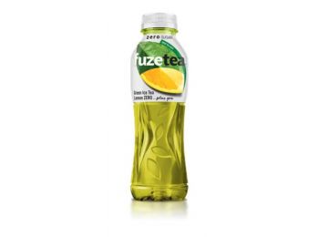 Üdítőital, szénsavmentes, 0,5 l, FUZETEA ZERO, zöld tea citrom (KHI321)