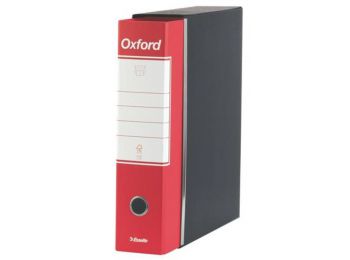 Tokos iratrendező, 80 mm, A4, karton, ESSELTE Oxford, piros