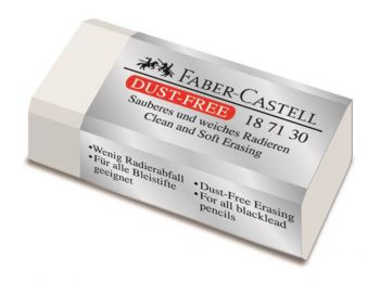 Radír, forgácsmentes, kicsi, FABER-CASTELL (TFC187130)