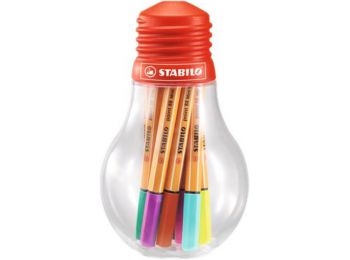 Tűfilc készlet, 0,4 mm, STABILO Point 88 Mini Colorful Ideas 12 különböző szín (TST6881206)