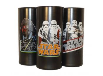 Üdítős pohár HB, fekete, Star Wars dekorral, vegyes mint