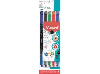 Tűfilc készlet, 0,4 mm, MAPED Graph`Peps Premium, 4 különböző hagyományos szín (IMA749020)