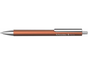 Golyóstoll, 0,5 mm, nyomógombos, bronz színű tolltest, S