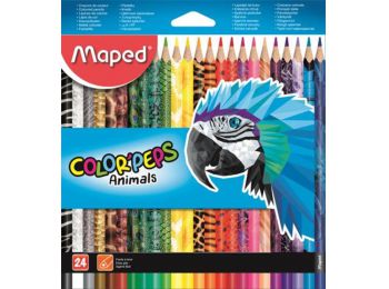 Színes ceruza készlet, háromszögletű, MAPED Color`Peps 