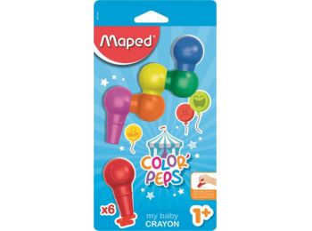 Zsírkréta, MAPED Color`Peps Baby, 6 különböző szín (I
