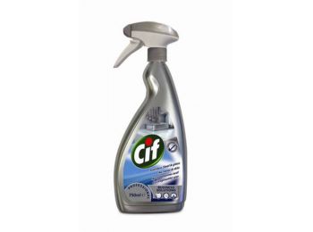 Rozsdamentes acél- és üvegtisztító szer, 750 ml, CIF (K