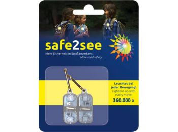 Biztonsági villogó, LED, LS Safe2See, vegyes szín (LOES2S