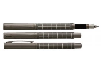 Töltőtoll, M, fekete tolltest, krómszínű klip, VUARNET Swing (SV264185KR)