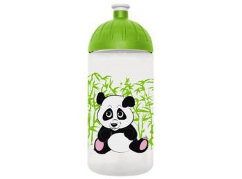 Kulacs, higiénikus műanyagból, 0,5L, FREEWATER Panda, átlátszó (FW0505020)