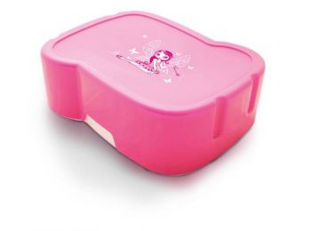 Uzsonnás doboz, higiénikus műanyagból, FREEWATER Tündér, rózsaszín (FW2000501)