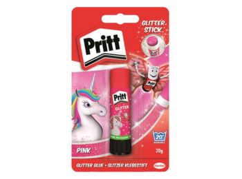 Ragasztóstift, 20 g, glitteres, HENKEL Pritt Pink Unikornis