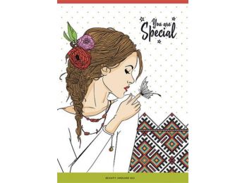 Füzet, tűzött, kockás, A5, 80 lap, SHKOLYARYK, You are s