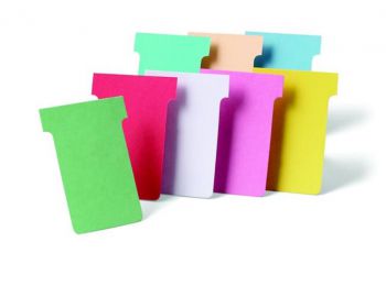 T-kártya tervezőtáblához, 2-es méret, NOBO, sárga (VN2